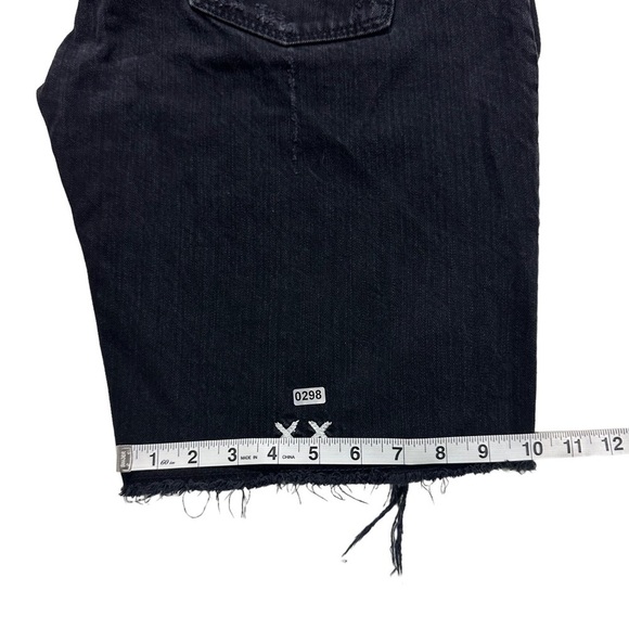 Cult of Individuality Rebel Short Men Black Wash Jean Shorts Sz 38 Rigid Denim - Picture 11 of 13